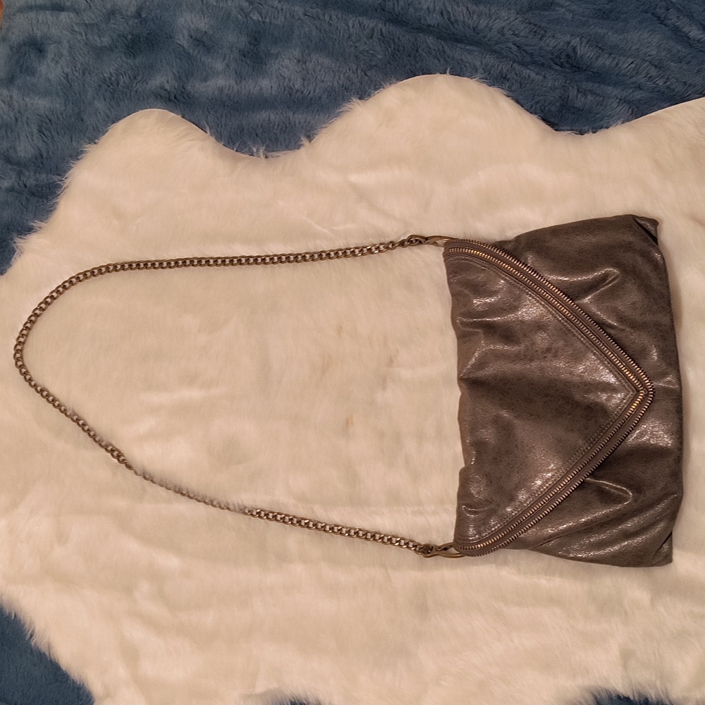 Matt & Nat Brass Chain Green/Kaki  Crossbody Bag